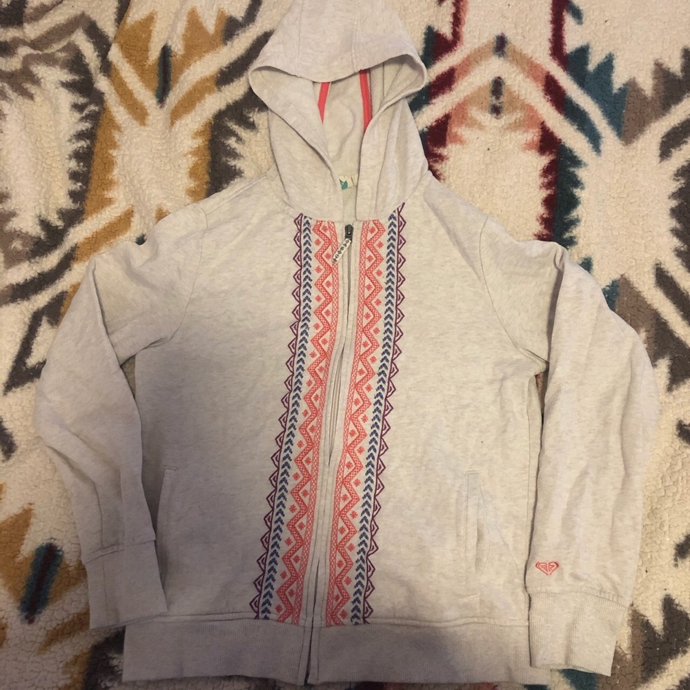 ROXY zip up sweater